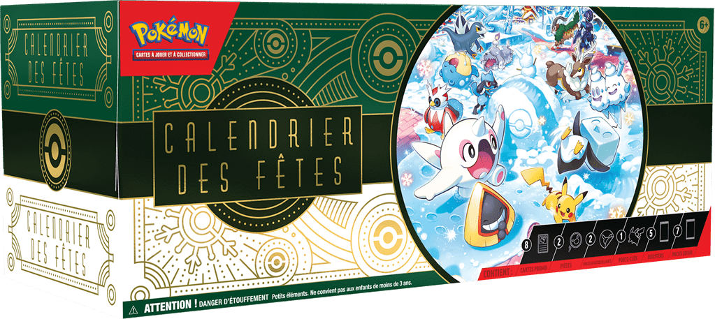 Pokemon calendrier des fêtes 2024