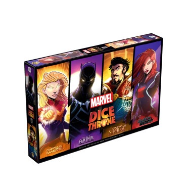 Dice Throne Marvel Captain Marvel vs Dr Strange vs Black Widow vs Black Panther