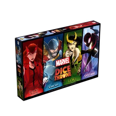 Dice Throne Marvel Thor vs Loki vs Spiderman vs Scarlet Witch